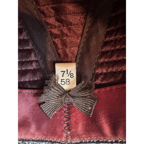 Men's Burberrys Tweed Fedora Bucket Hat 100% Wool  Size 7 1/8 - Picture 6 of 11